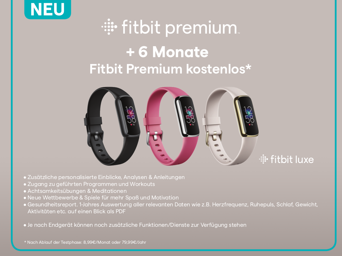 FITBIT Luxe | Special Edition - Fitness-Tracker (S: 140-180 mm / L
