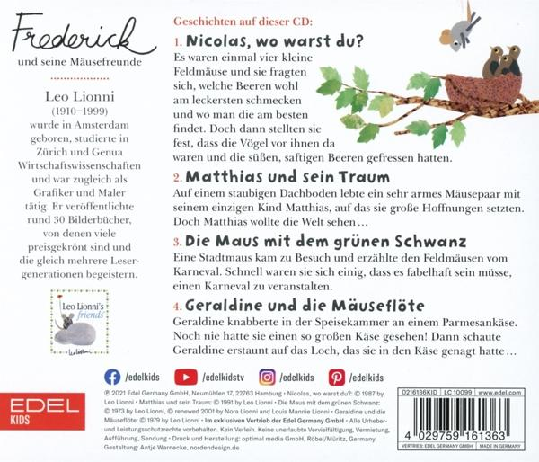 Buchcover mit Text und Illustrationen. Text auf Deutsch. Edel kids Logo.