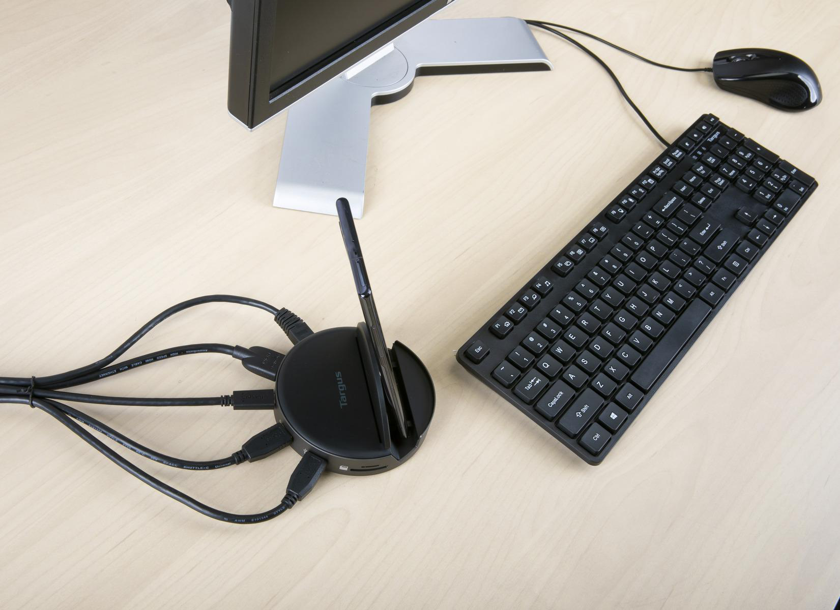 TARGUS AWU420GL DEXPHONE WORKSTATION, Samsung DeX-Smartphones, Samsung DeX-Smartphones, Schwarz