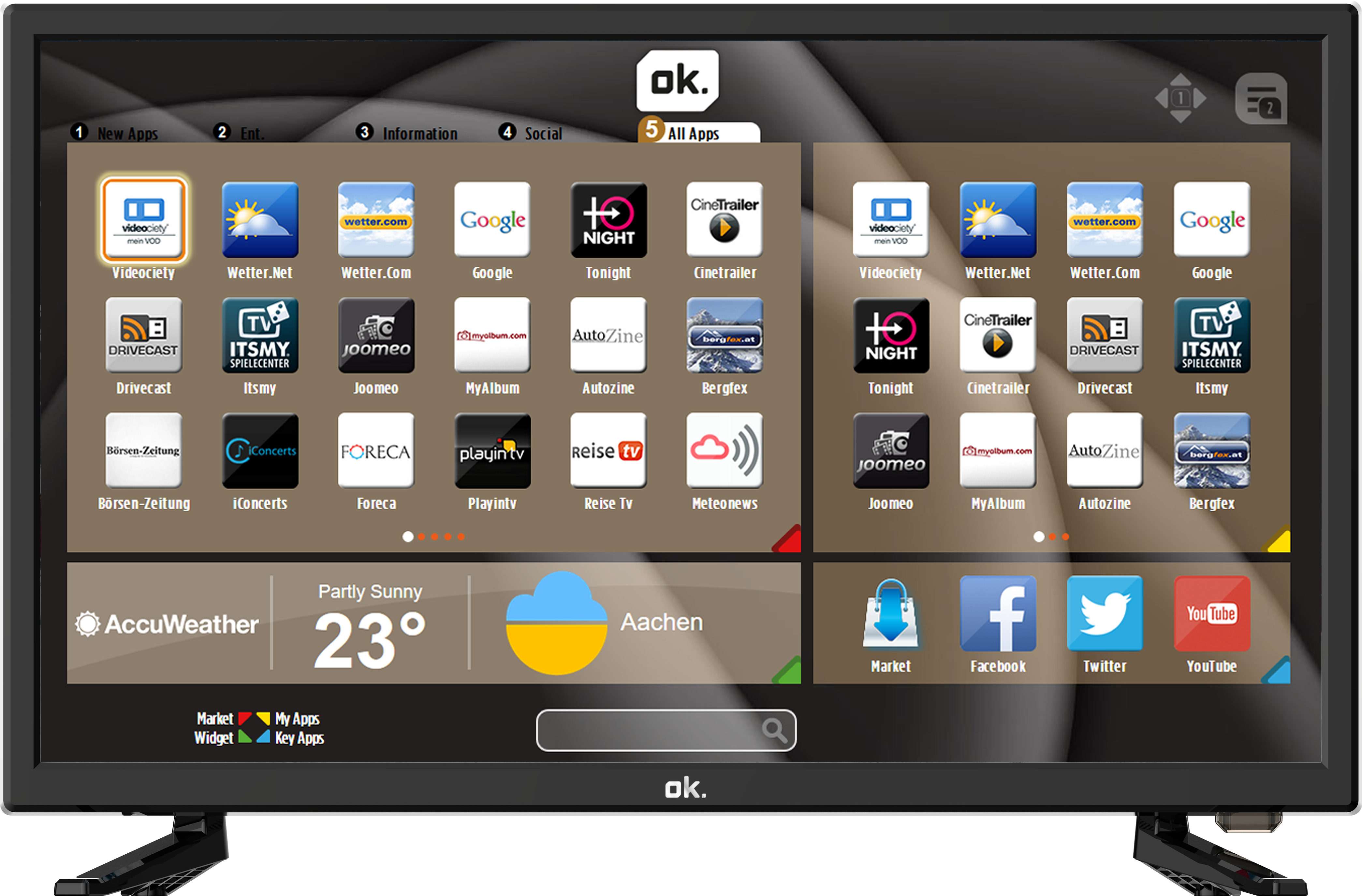 OK ODL 24850HC-TIB - TV (24 ", HD-ready, LCD)