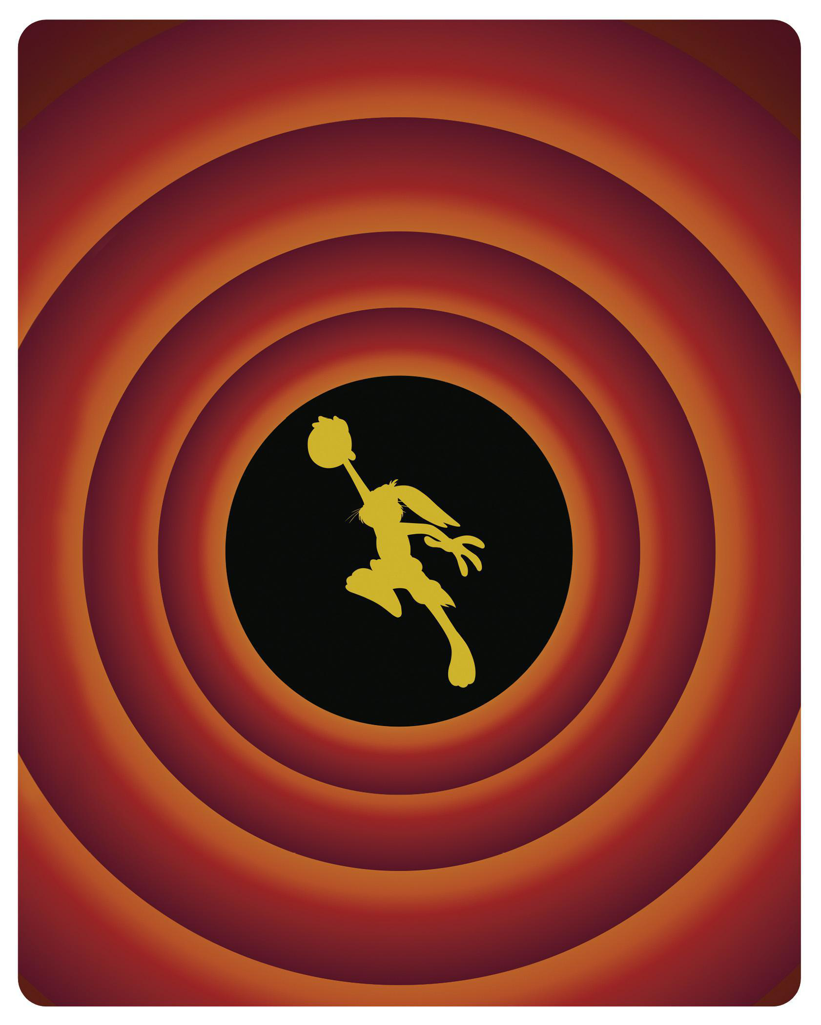Looney Tunes Cartoonbild mit gelbem Kaninchen.