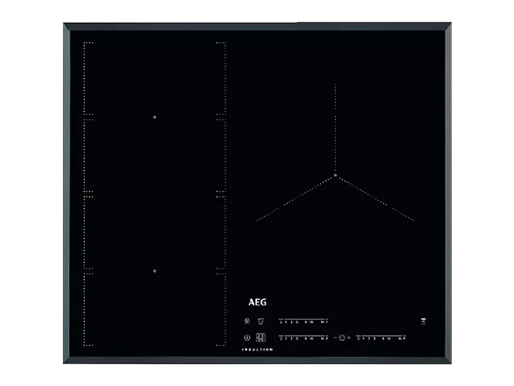 Encimera - AEG IKE63471FB, Eléctrica, Inducción, 3 zonas, 60 cm, Negro