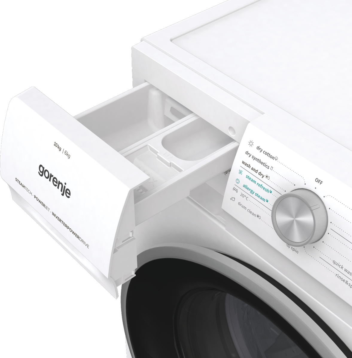 GORENJE WD10514S mosó-szárítógép, Inverter motor, LED kijelző, SteamRefresh főzprogram
