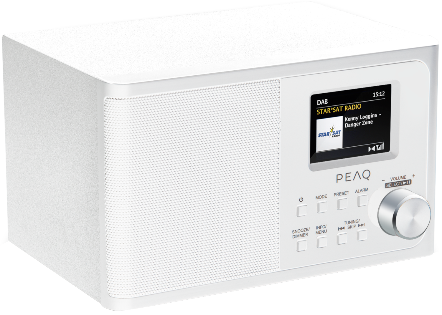 PEAQ Radio DAB+ Bluetooth Blanc (PDR170BT-W)