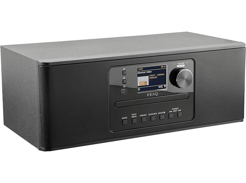 Peaq Internet Dab+ Radio All-in-one Zwart (pdr370bt-b)