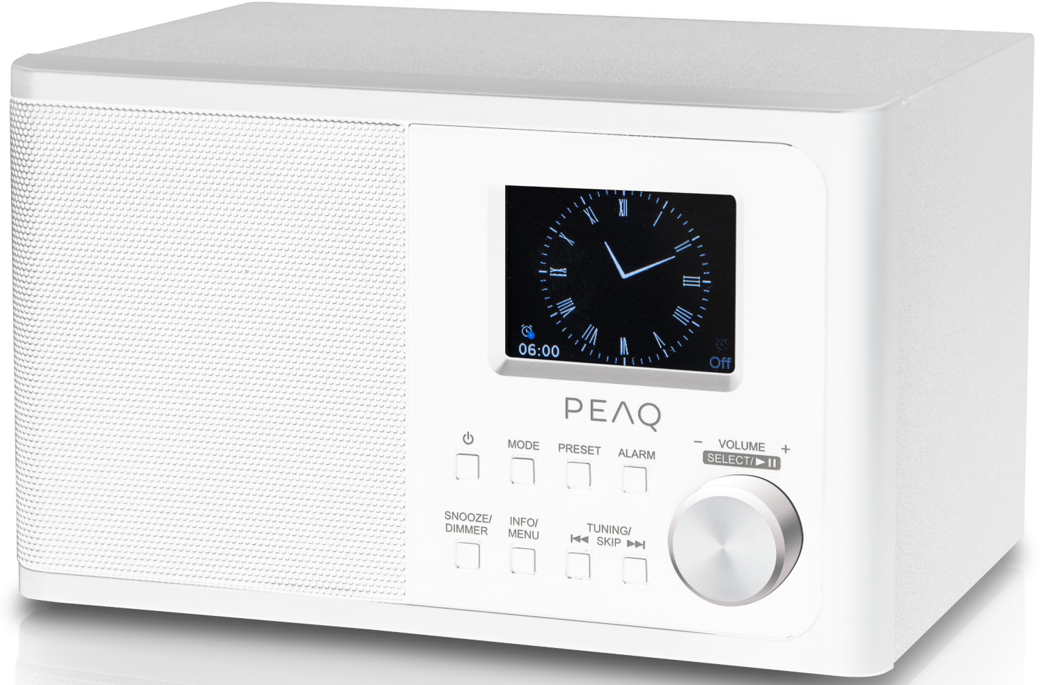 PEAQ Radio DAB+ Bluetooth Blanc (PDR170BT-W)