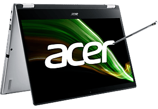ACER Acer Spin 3 (SP314-21N-R6G3), Notebook mit 14 Zoll Display Touchscreen, AMD Ryzen™ 5 Prozessor, 8 GB RAM, 1 TB SSD, Radeon Vega 8 Graphics, Silber