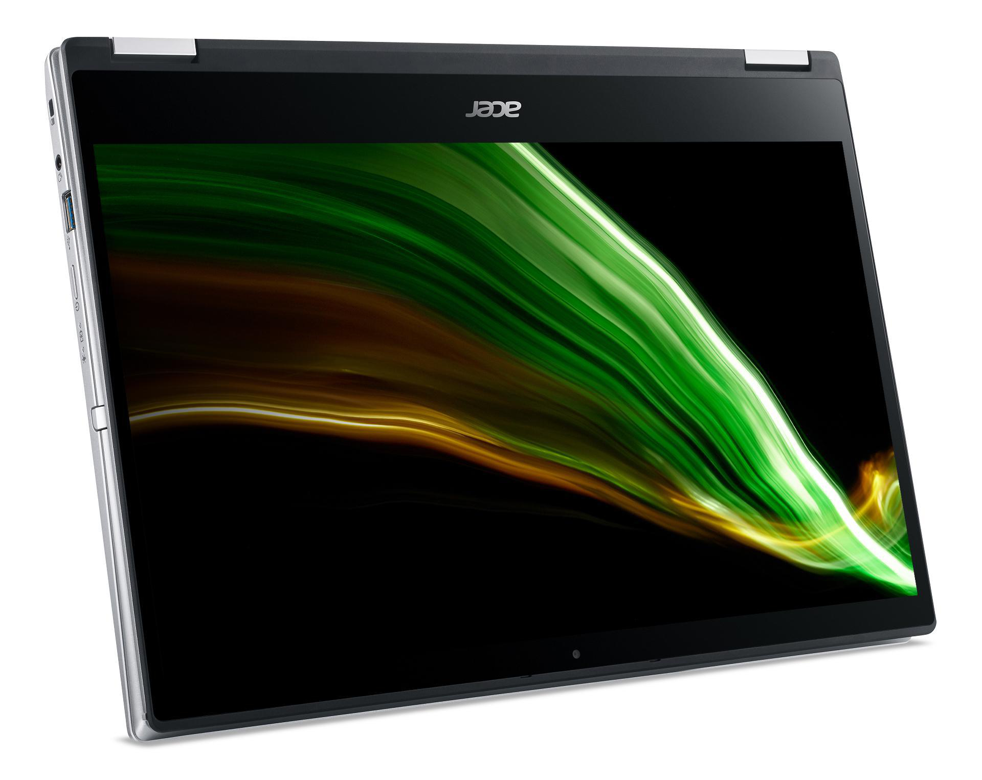 ACER Acer Spin 3 SSD, GB Silber Radeon™ Bit) Silver AMD Onboard S-Modus GB 4 Notebook, Zoll AMD, (64 14 Athlon™ Windows RAM, Touchscreen, Home Display Prozessor, 128 Graphics, 10 (SP314-21N-R686), mit