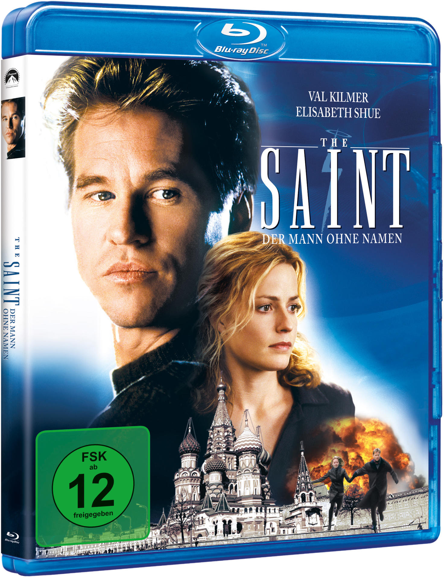 DVD-Hülle mit Val Kilmer und Elisabeth Shue, Filmtitel: The Saint.