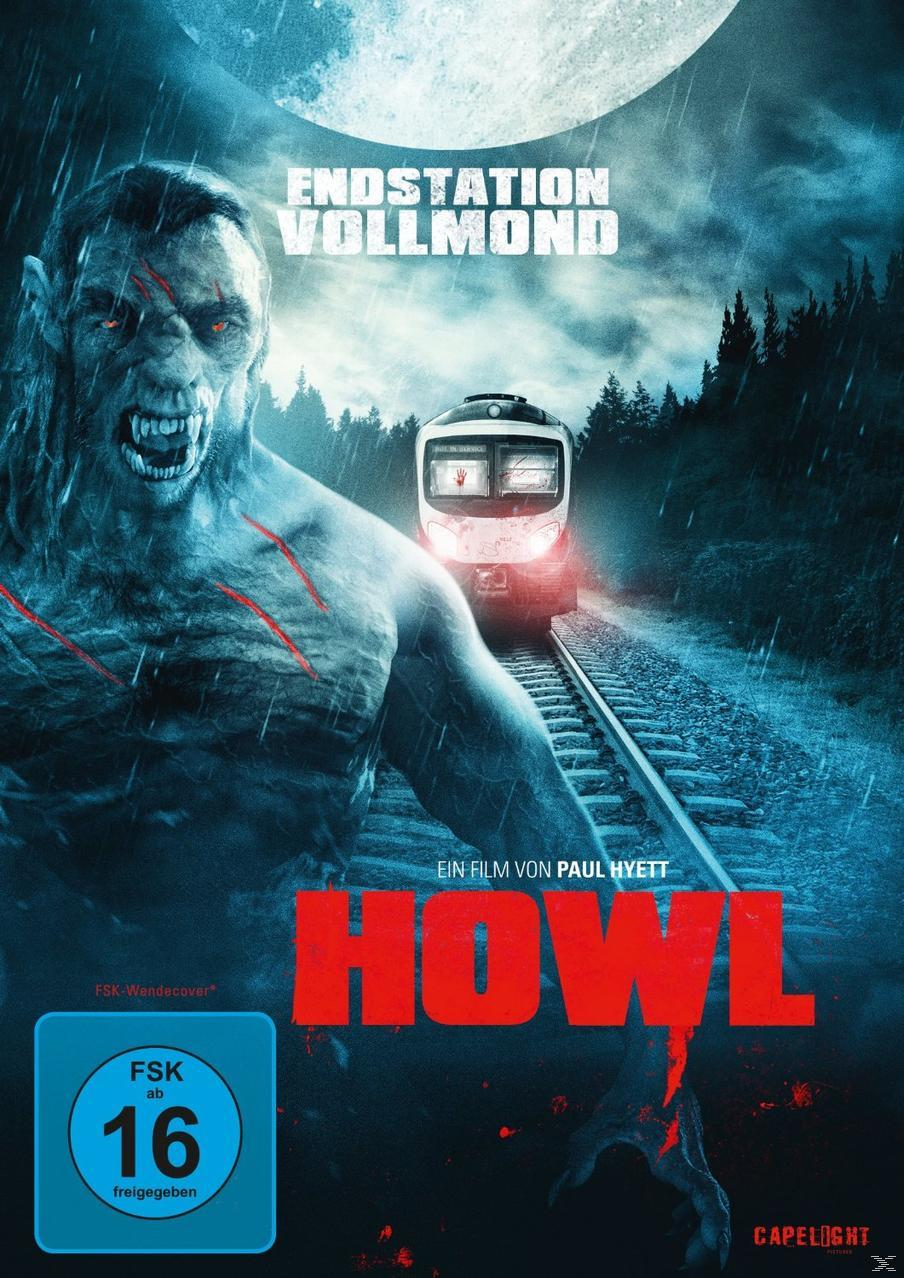 Filmcover: Ein Werwolf vor einem Zug. Titel: Endstation Vollmond.