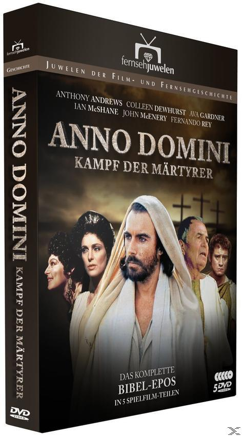 Eine DVD-Hülle mit Text und Bildern. Der Titel lautet Anno Domini.