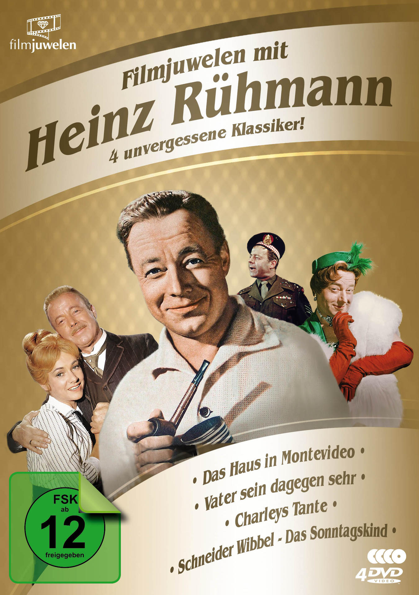 DVD-Cover eines Films mit Heinz Rühmann. Auf dem Cover sind die Gesichter mehrerer Personen zu sehen.