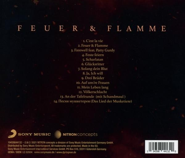 Rückseite einer CD mit Titeln und Logos von Sony Music und Nitron Concepts.