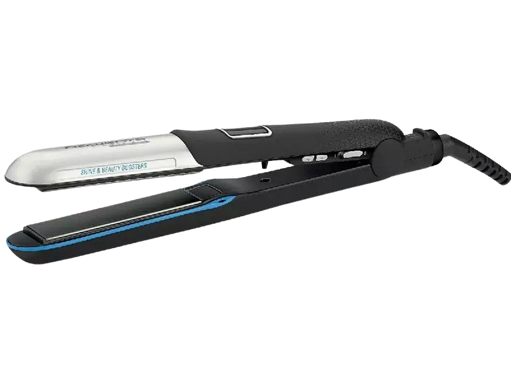 Plancha De Pelo rowenta sf6220 liss curl 6220 eo temperatura hasta 230º revestimiento nano ceramic sf6220e0 ultimate shine enderezador ionizador con para el cabello straight alisador 220 230