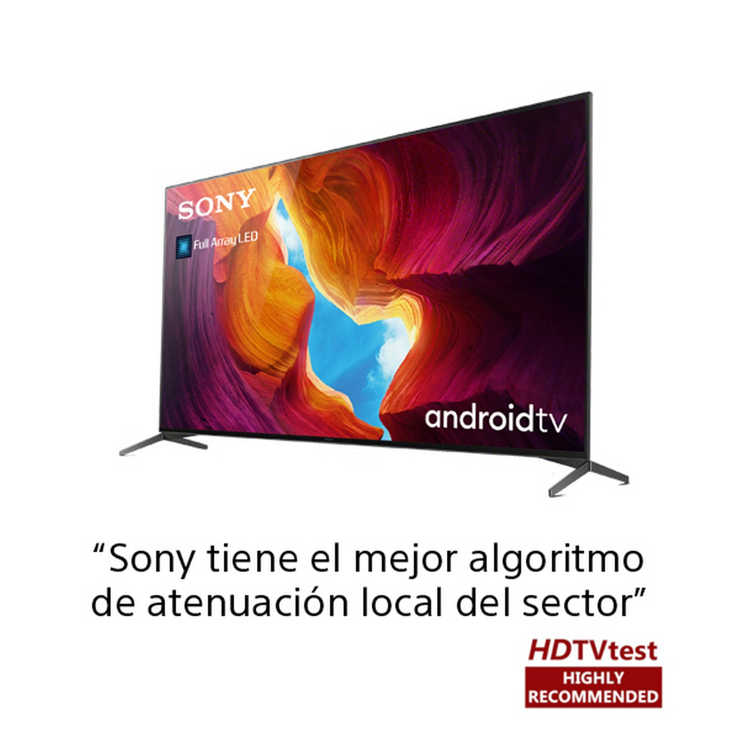 TV LED 75" - Sony KD-75XH9505BAEP, UHD 4K, HDR, Android TV, X1 Ultimate, Full Array LED, Búsqueda por voz