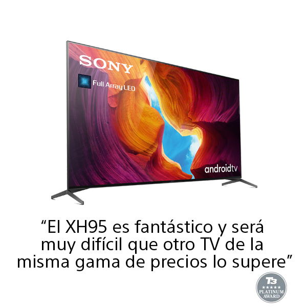 TV LED 65" - Sony KD65XH9505, UHD 4K, HDR, Android TV, X1 Ultimate, Full Array LED, Búsqueda por voz