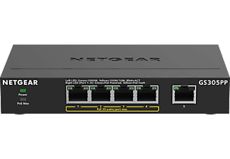 NETGEAR GS305PP-100PES - Switch (Schwarz)