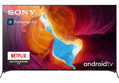 TV LED 75" - Sony KD-75XH9505BAEP, UHD 4K, HDR, Android TV, X1 Ultimate, Full Array LED, Búsqueda por voz