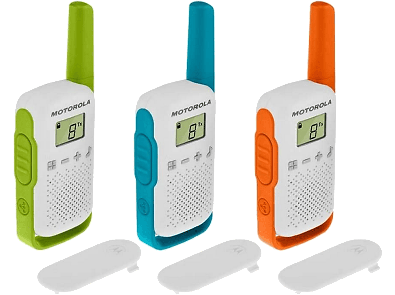 Walkie talkie Motorola Talkabout T42, Triple pack, Alcance hasta 4 Km
