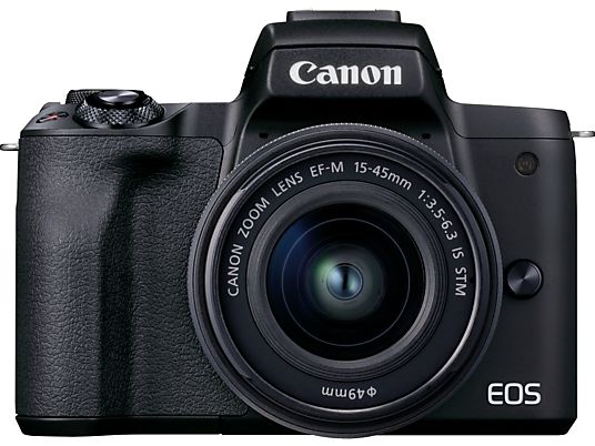 CANON EOS M50 Mark II Kit pour vlogueur - Appareil photo à objectif interchangeable Noir