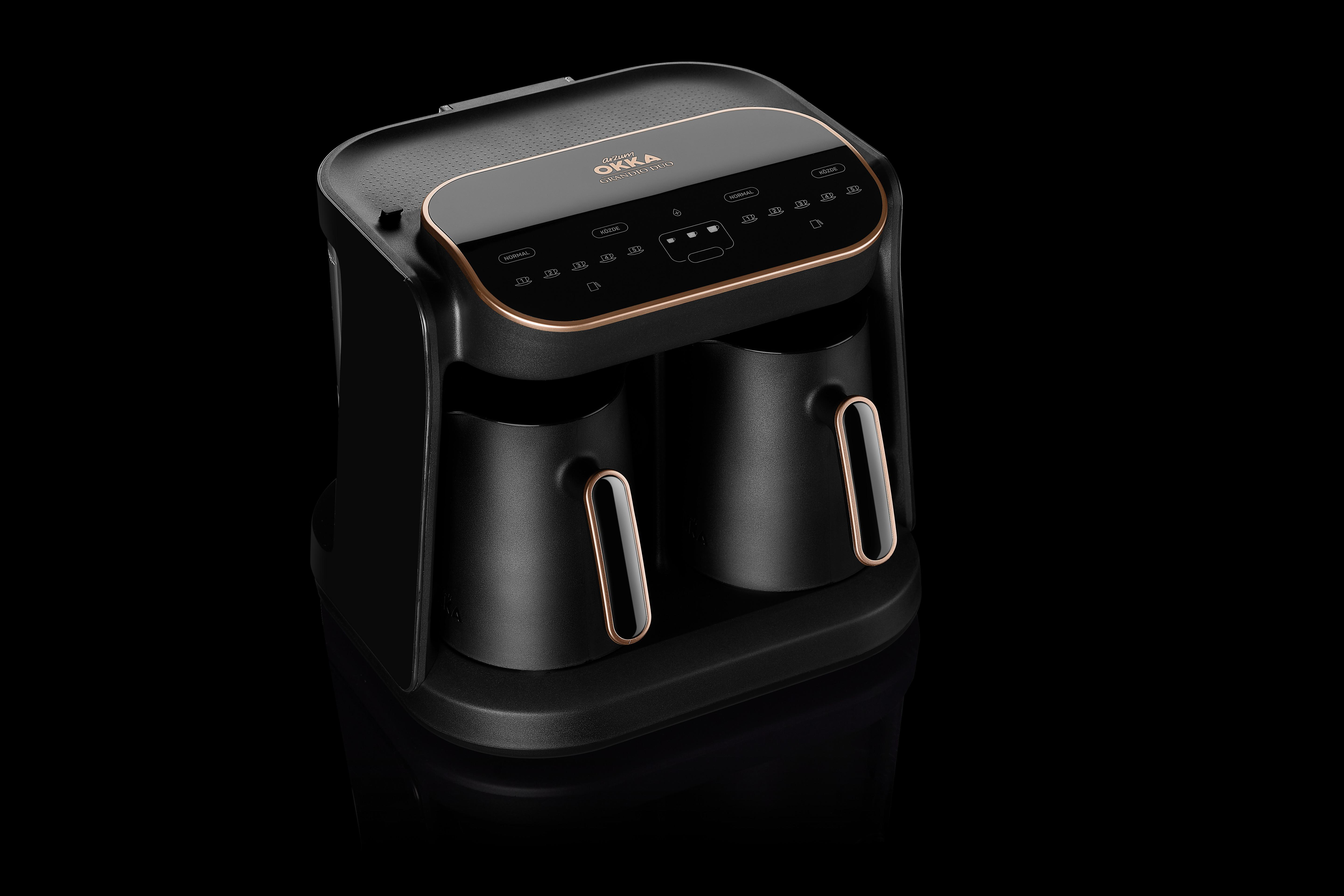 ARZUM OK007-B Grandio Duo Mokka-Maschine Schwarz/Bronze