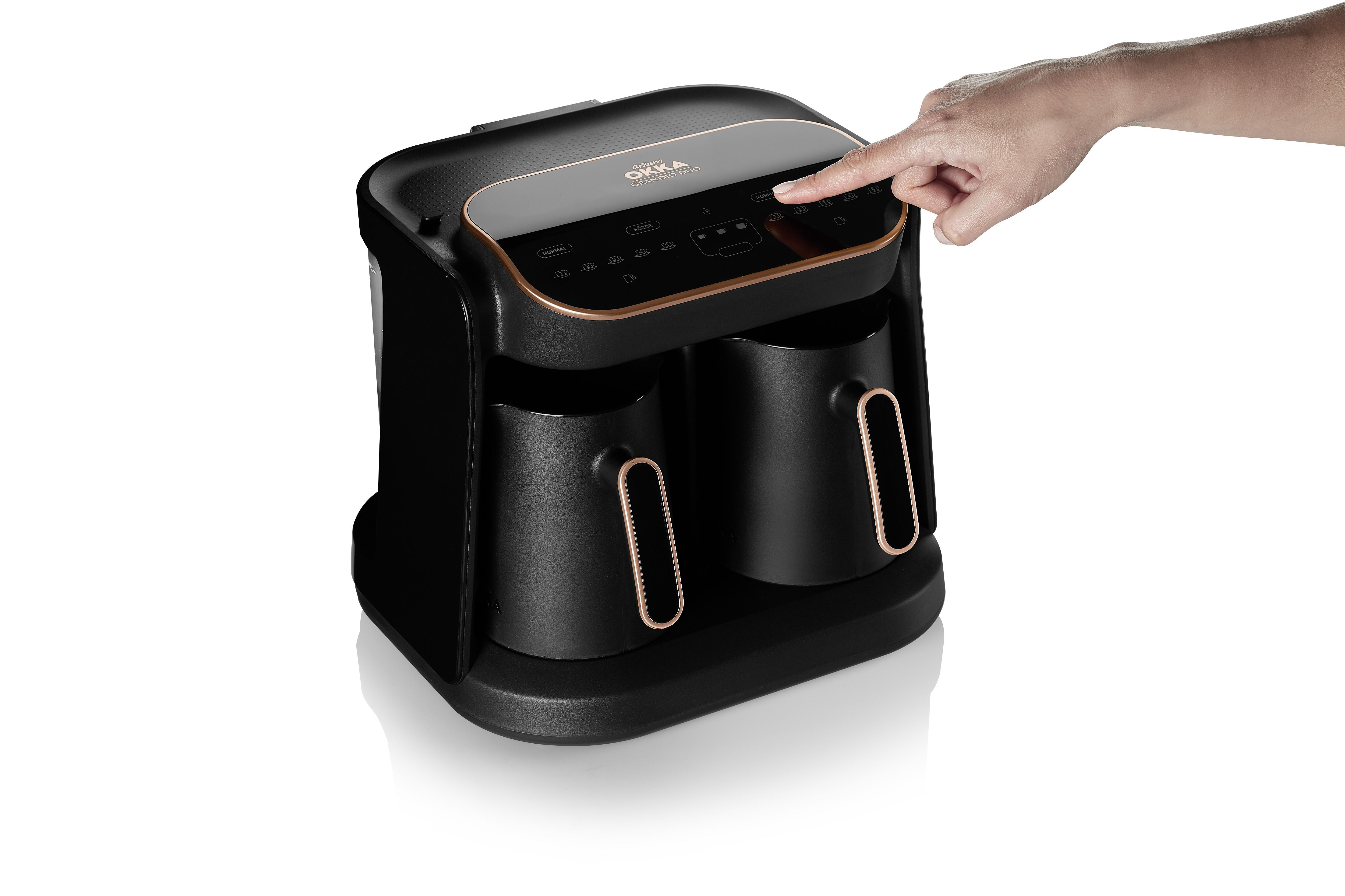 ARZUM OK007-B Grandio Duo Mokka-Maschine Schwarz/Bronze