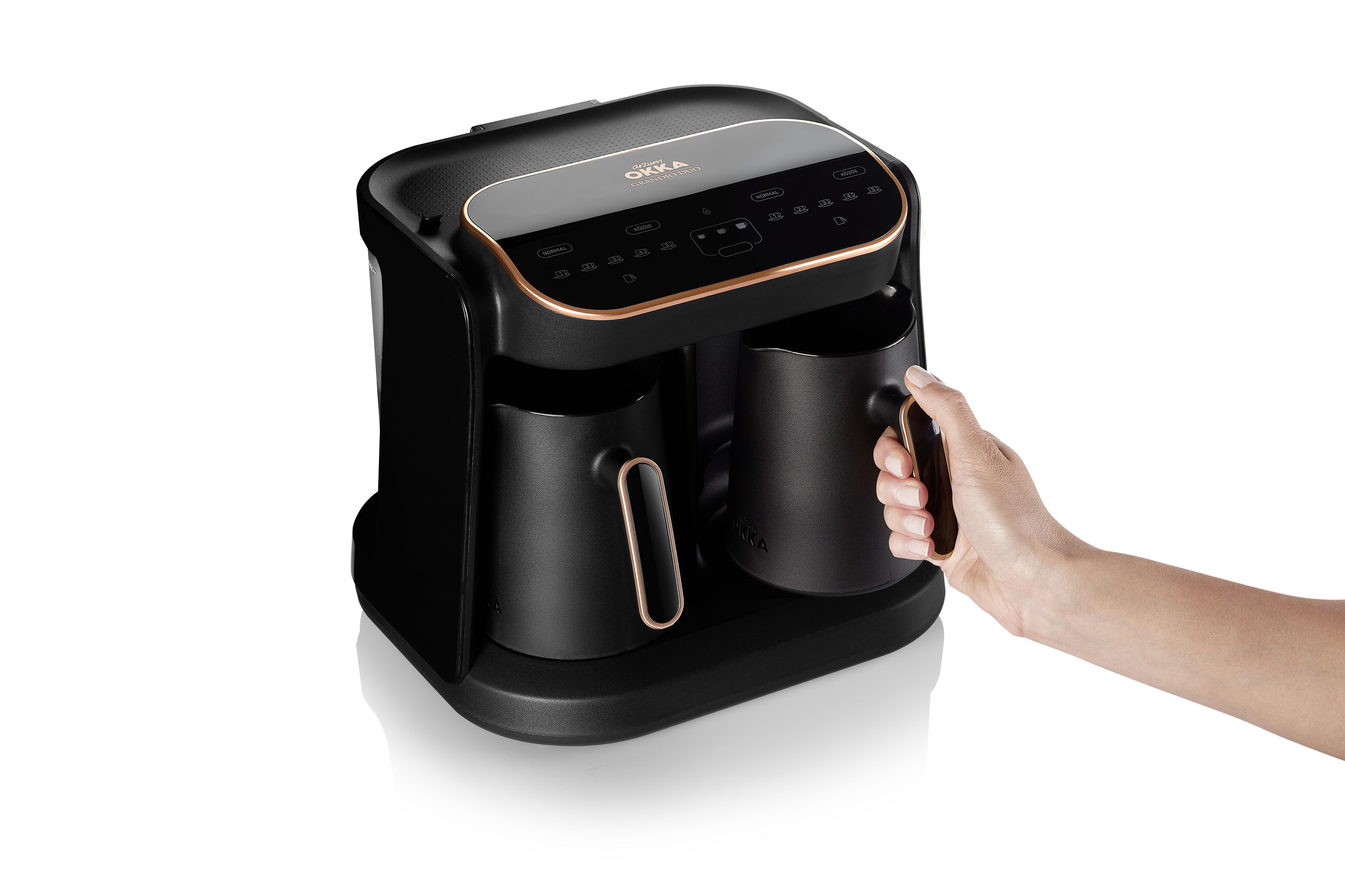 ARZUM OK007-B Grandio Duo Mokka-Maschine Schwarz/Bronze