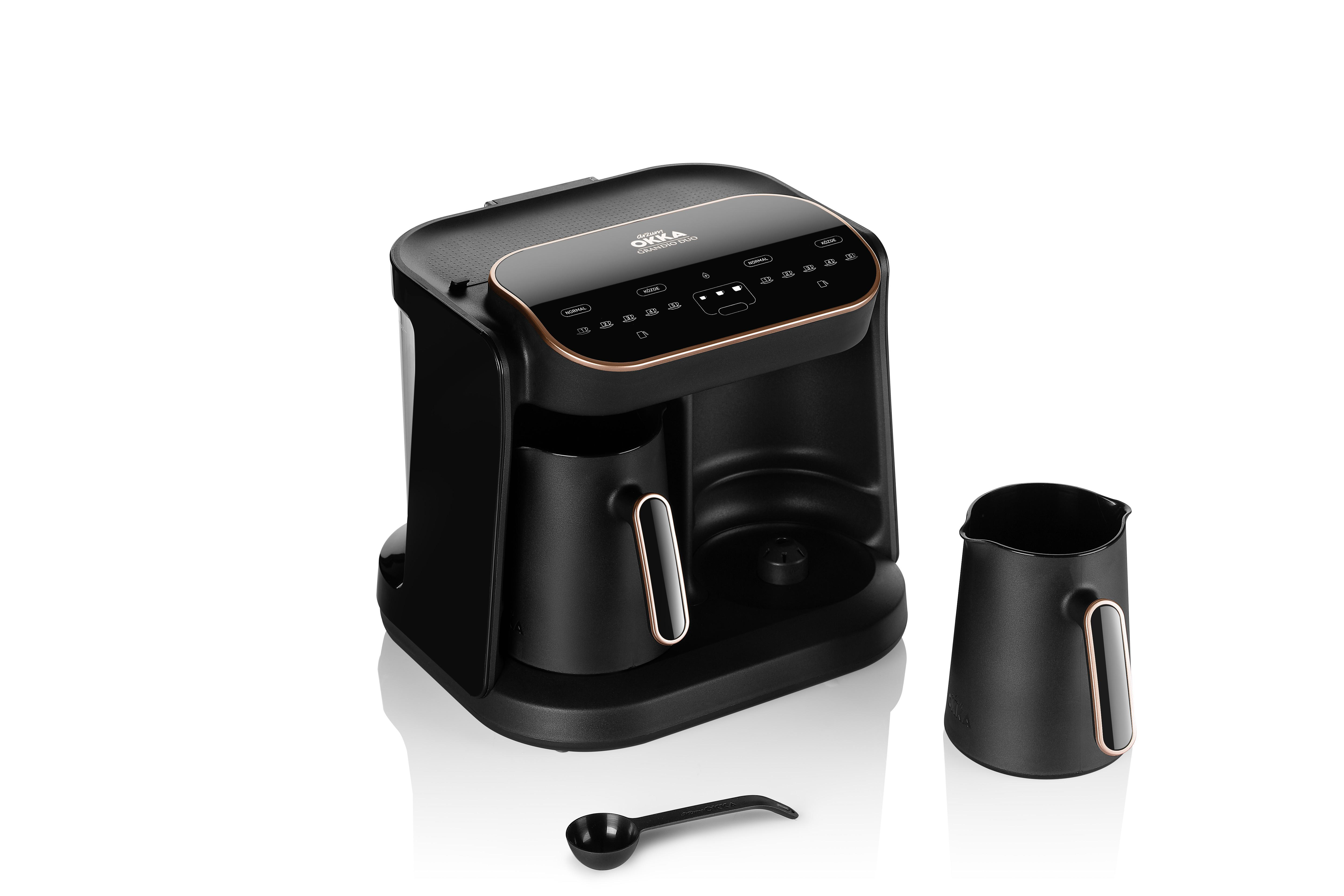 ARZUM OK007-B Grandio Duo Mokka-Maschine Schwarz/Bronze