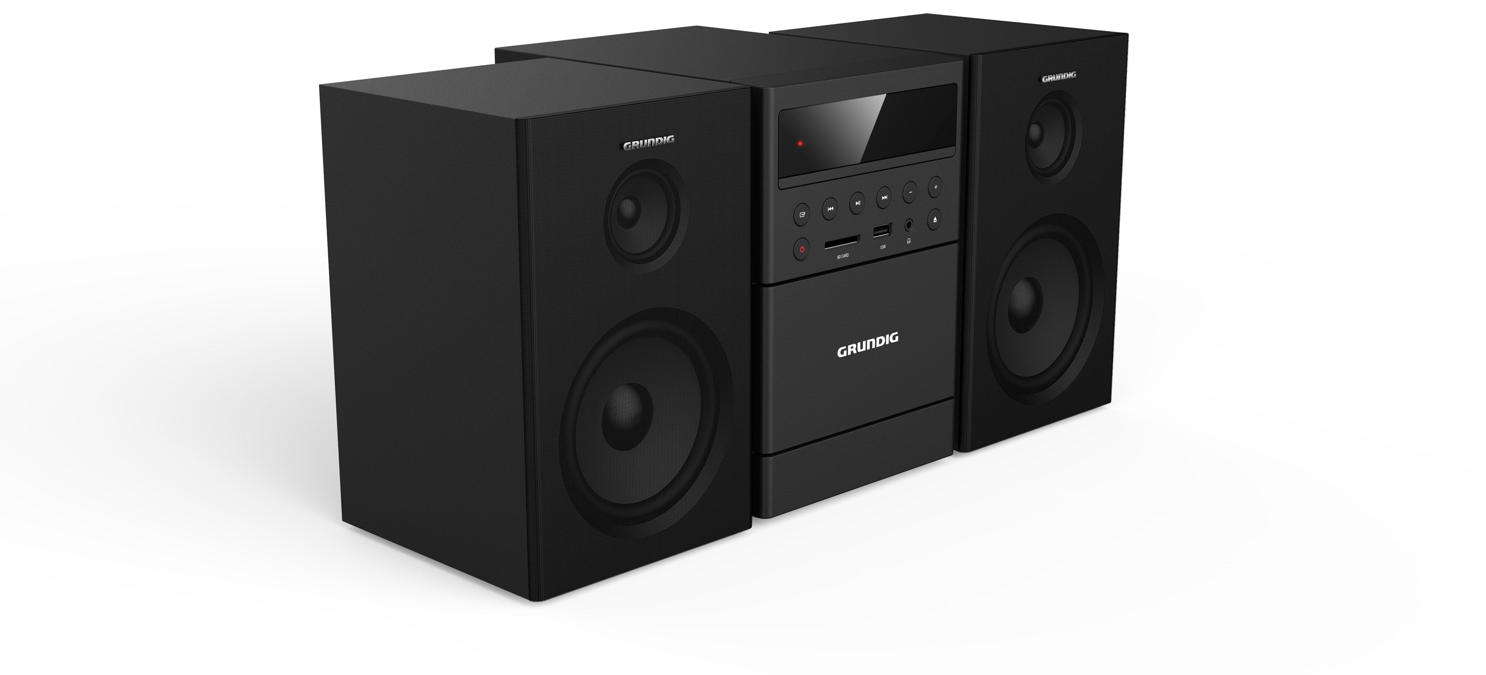 GRUNDIG MS 300 Kompaktanlage (Schwarz)