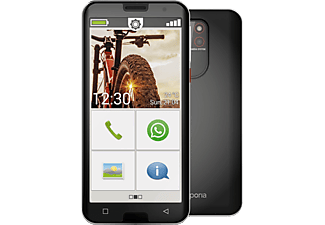 EMPORIA SMART.5 - Smartphone (5.5 ", 32 GB, Schwarz/Silber)