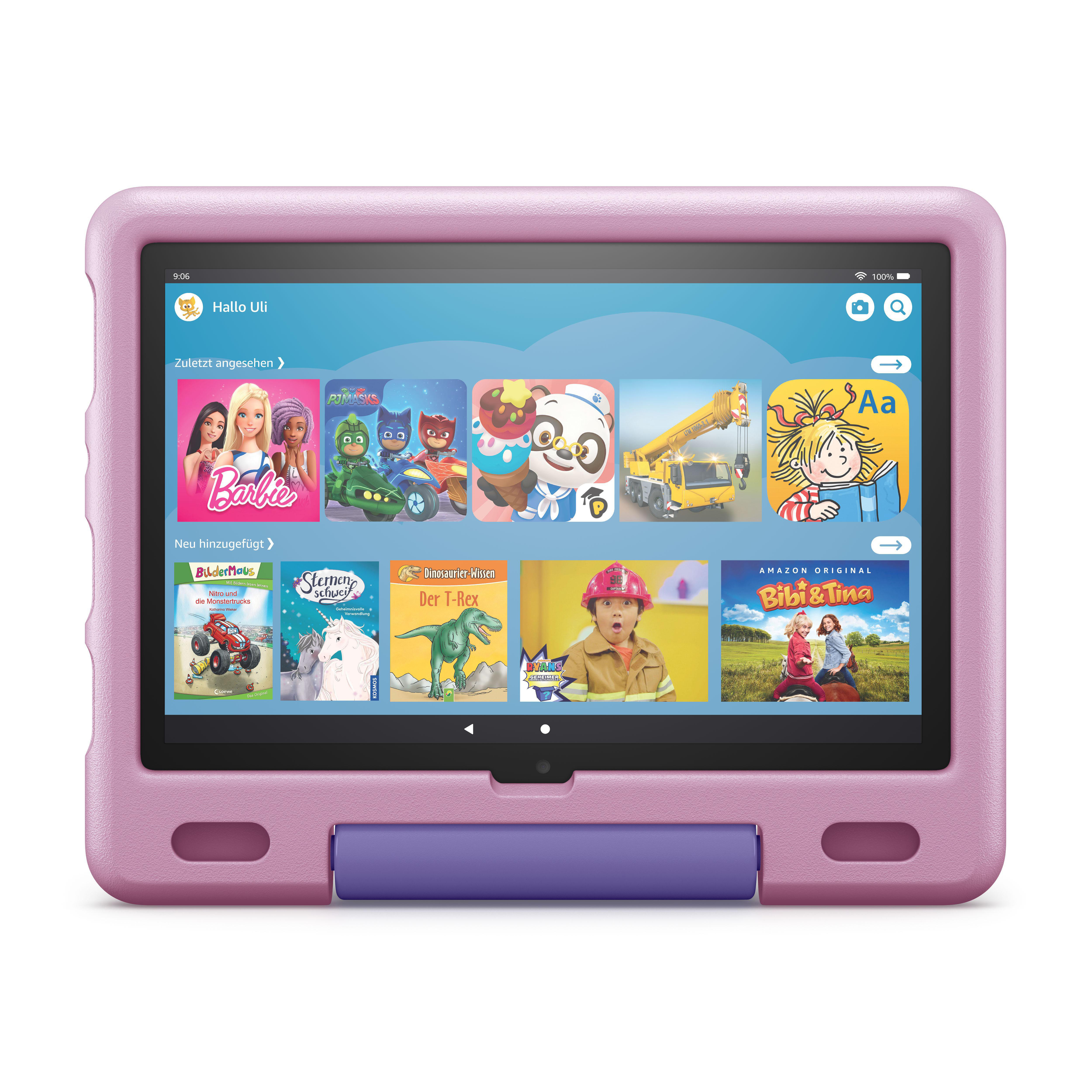 AMAZON Fire HD 10 Kids, Tablet, 32 GB, 10,1 Zoll, Lavender | SATURN