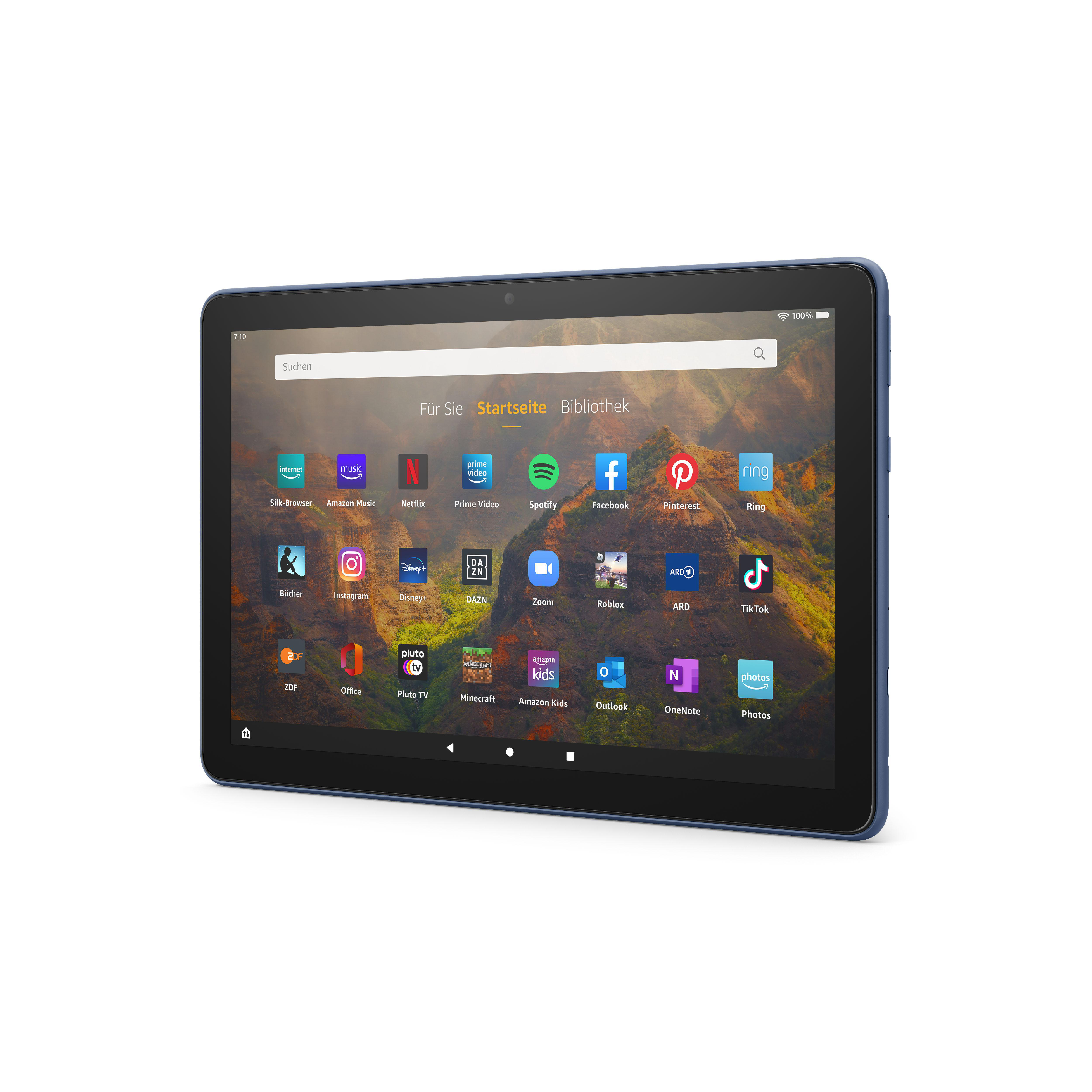 AMAZON Fire HD 10 mit Spezialangeboten, Tablet, 32 GB, 10,1 Zoll, Blue