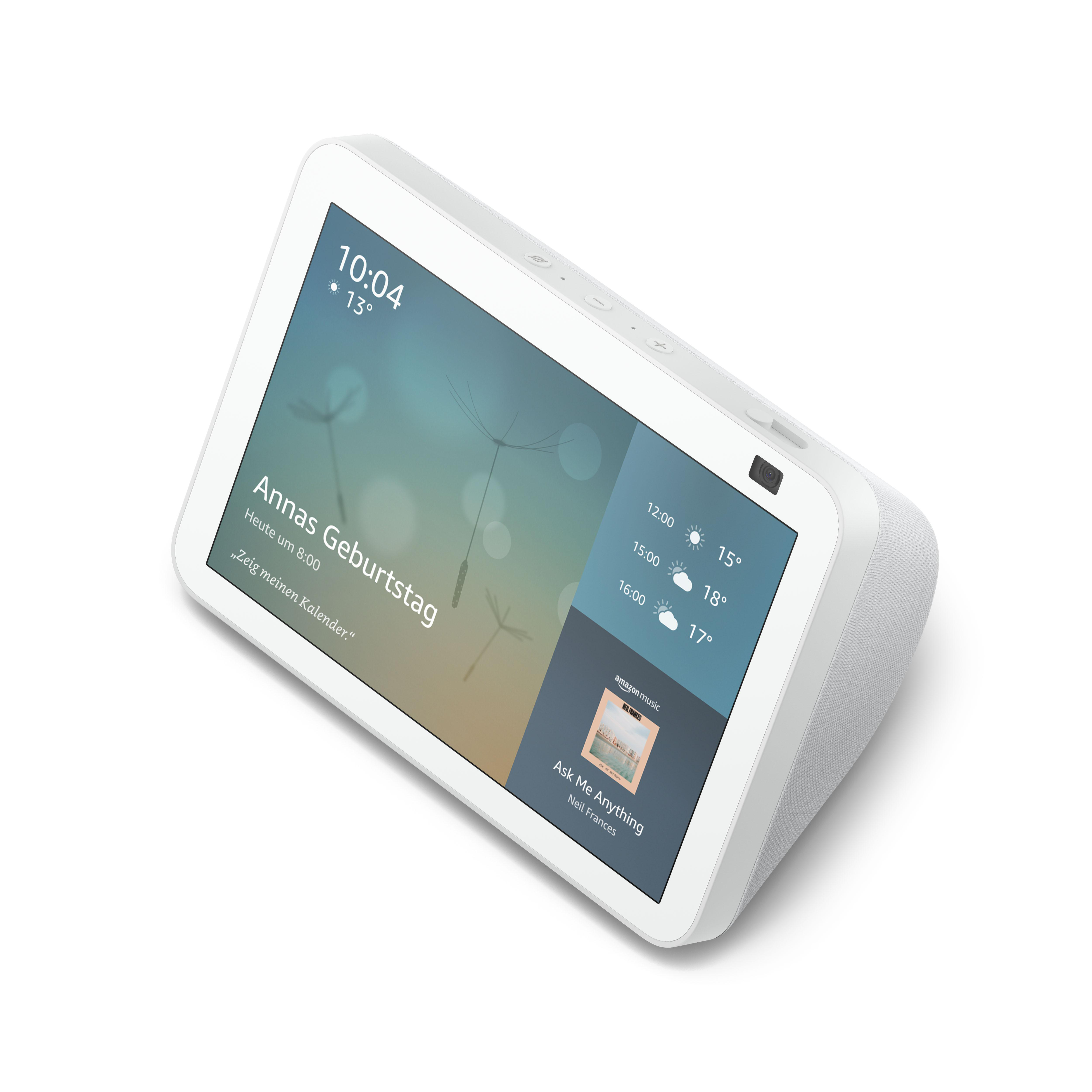 AMAZON Echo Show 8 (2. Generation) HD-Smart Display mit 13 MP Kamera Smart Speaker, Weiß