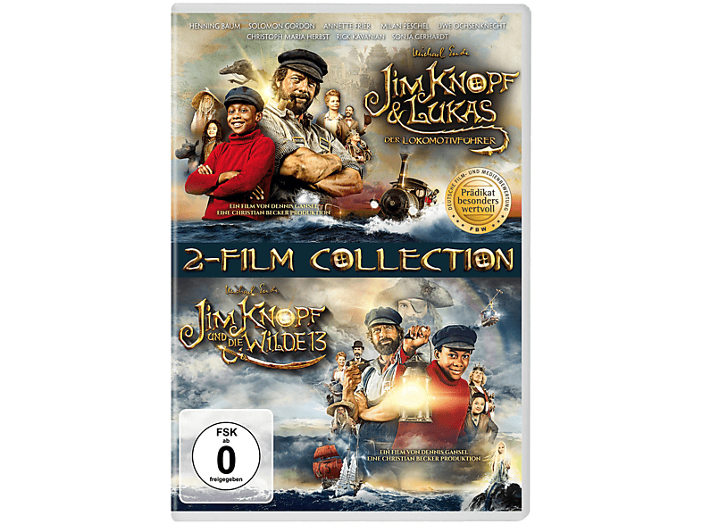 Jim Knopf & Lukas der Lokomotivführer + Jim Knopf und die Wilde 13 DVD