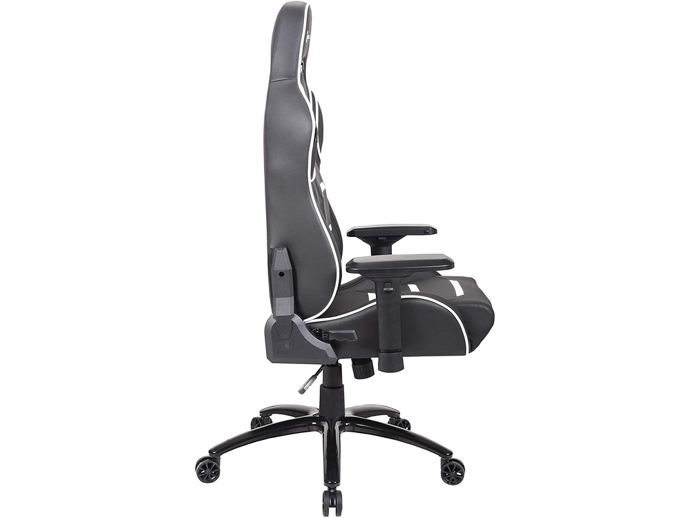 Silla gaming - Newskill Valkyr NS-CH-VALKYR-WHITE, Altura y reposabrazos regulable, Hasta 150kg, Blanco/negro