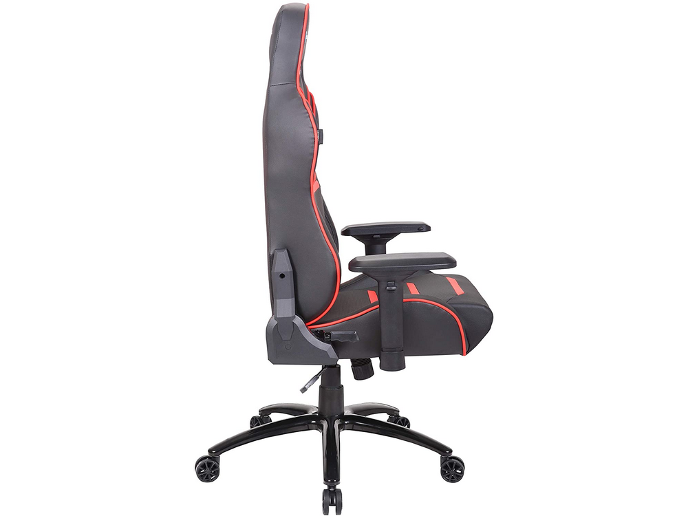Silla gaming - Newskill Valkyr NS-CH-VALKYR-RED, Altura y reposabrazos regulable, Hasta 150kg, Rojo y negro