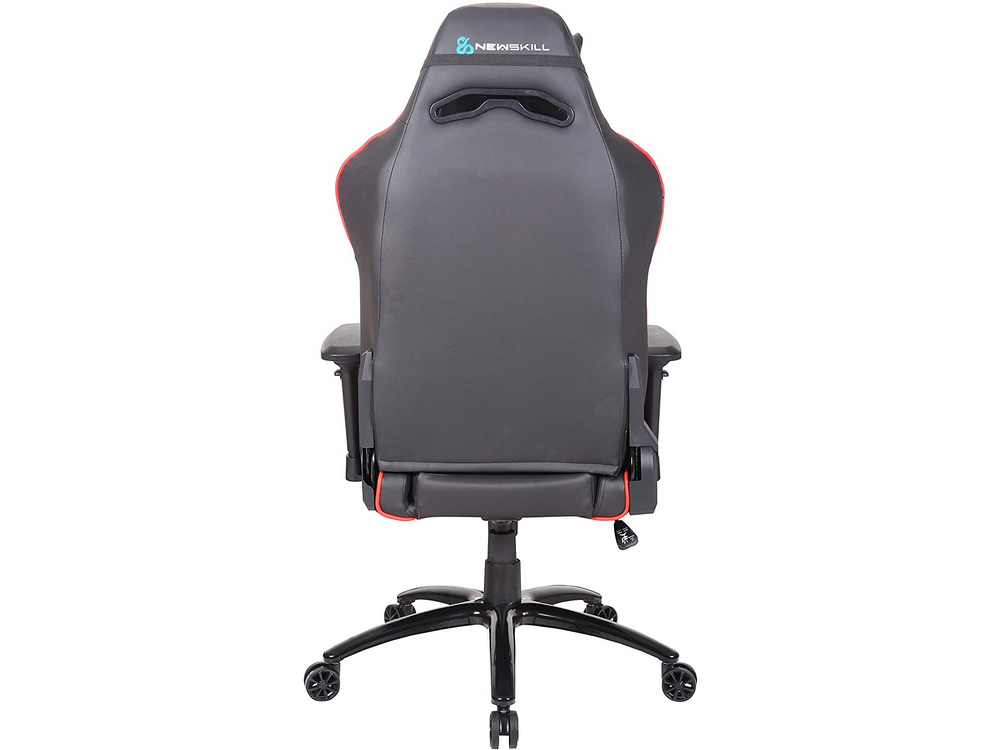 Silla gaming - Newskill Valkyr NS-CH-VALKYR-RED, Altura y reposabrazos regulable, Hasta 150kg, Rojo y negro