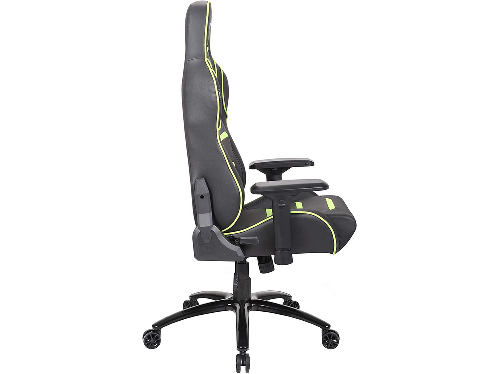 Silla gaming - Newskill Valkyr NS-CH-VALKYR-GREEN, Altura y reposabrazos regulable, Hasta 150kg, Verde y negro