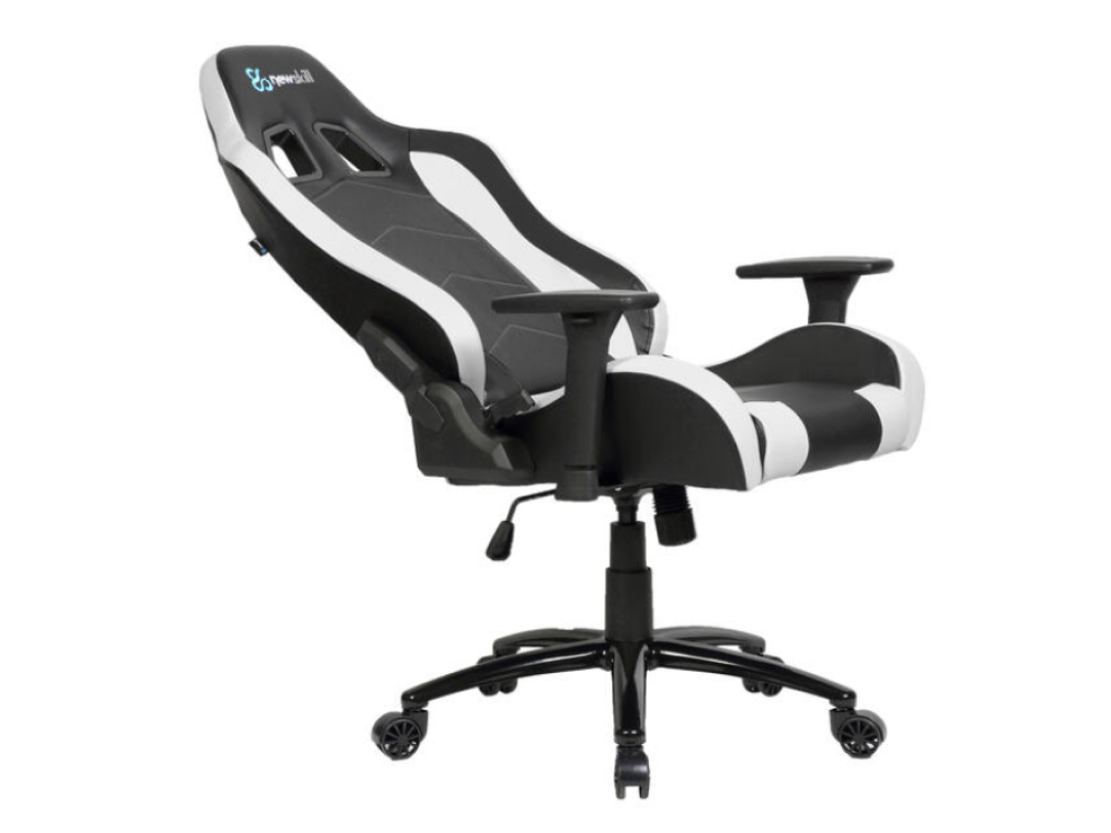 Silla gaming -  Newskill Takamikura White, Reposabrazos regulable, 150 Kg, Respaldo reclinable, Blanco