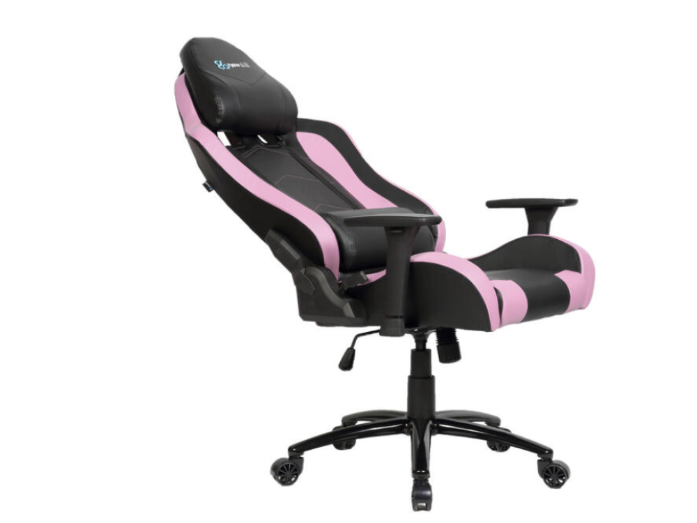 Silla gaming -  Newskill Takamikura Pink, Reposabrazos regulable, 150 Kg, Respaldo reclinable, Rosa