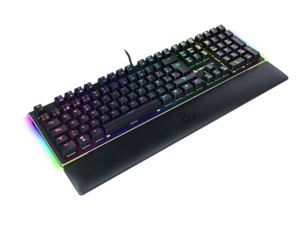 Teclado gaming - Newskill SERIKE BROWN, USB, Retroiluminación RGB, Anti-ghosting, Marrón