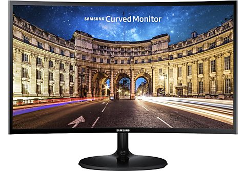 Monitor - Samsung LC24F390FHRXEN, 23.5" FHD, Curvo, 4 ms, 60 Hz, AMD FreeSync™, Eco Saving Plus, Negro
