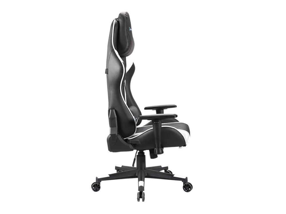 Silla gaming - Newskill Kitsune, Reposabrazos 2D, Hasta 150 kg, Respaldo ajustable en 180°, Blanco