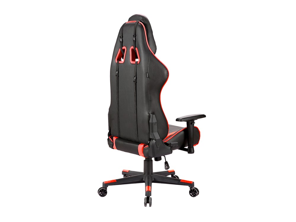 Silla gaming - Newskill Kitsune, Reposabrazos 2D, Hasta 150 kg, Respaldo ajustable en 180°, Rojo