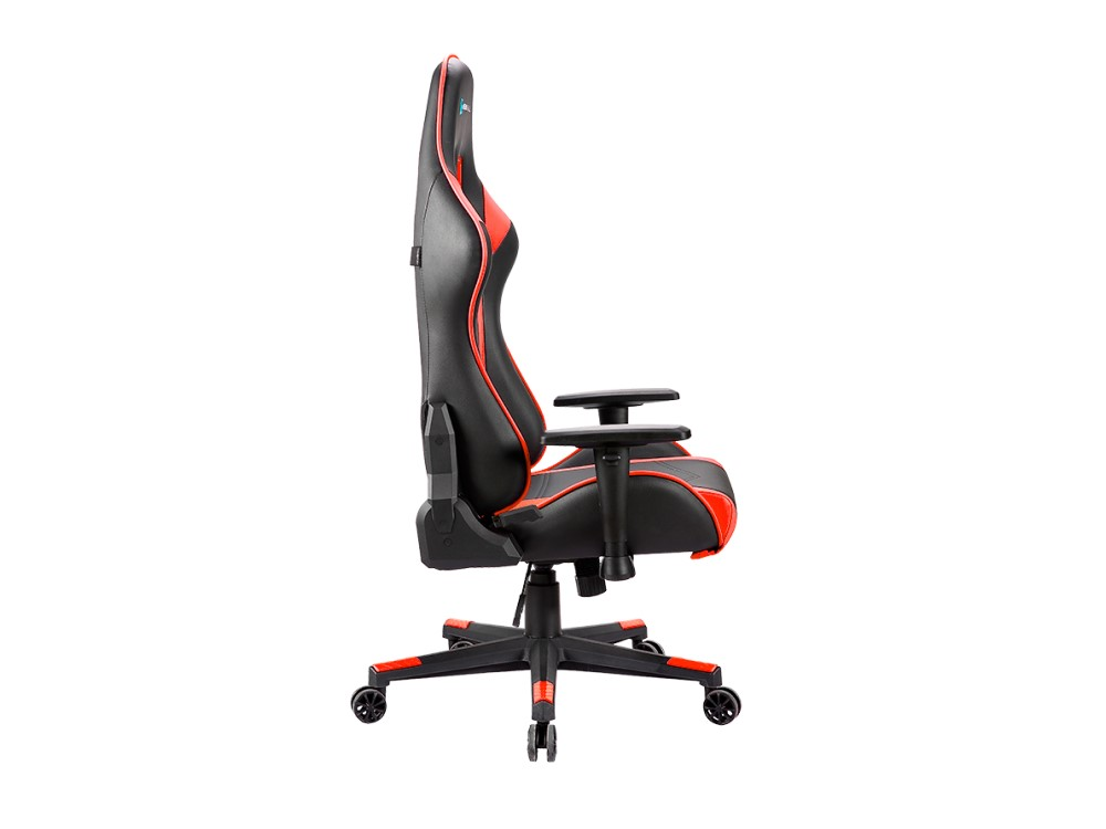 Silla gaming - Newskill Kitsune, Reposabrazos 2D, Hasta 150 kg, Respaldo ajustable en 180°, Rojo