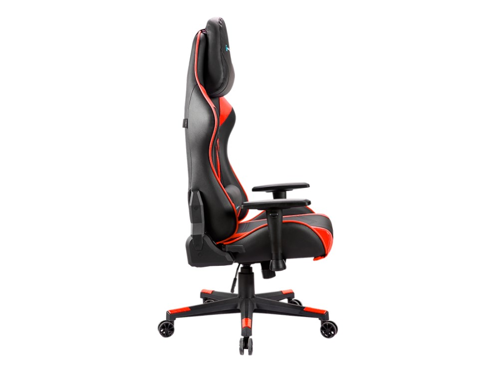Silla gaming - Newskill Kitsune, Reposabrazos 2D, Hasta 150 kg, Respaldo ajustable en 180°, Rojo