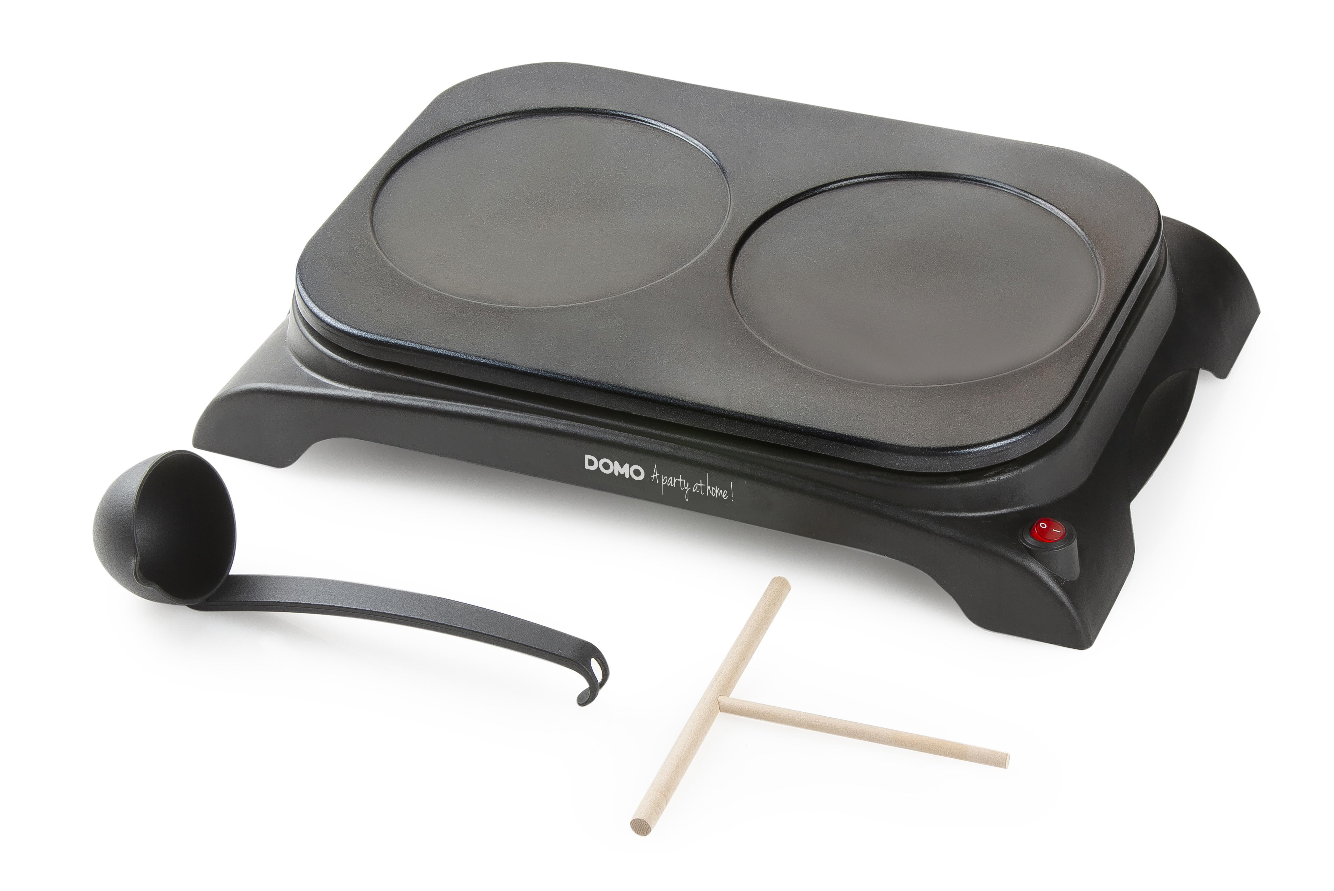 DOMO DO8715P Pancake-Maker Schwarz