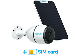 REOLINK Go 4G-LTE - Überwachungskamera + Sunrise SIM-Karte + Solarpanel (Full-HD, 1080 x 1920 Pixel)
