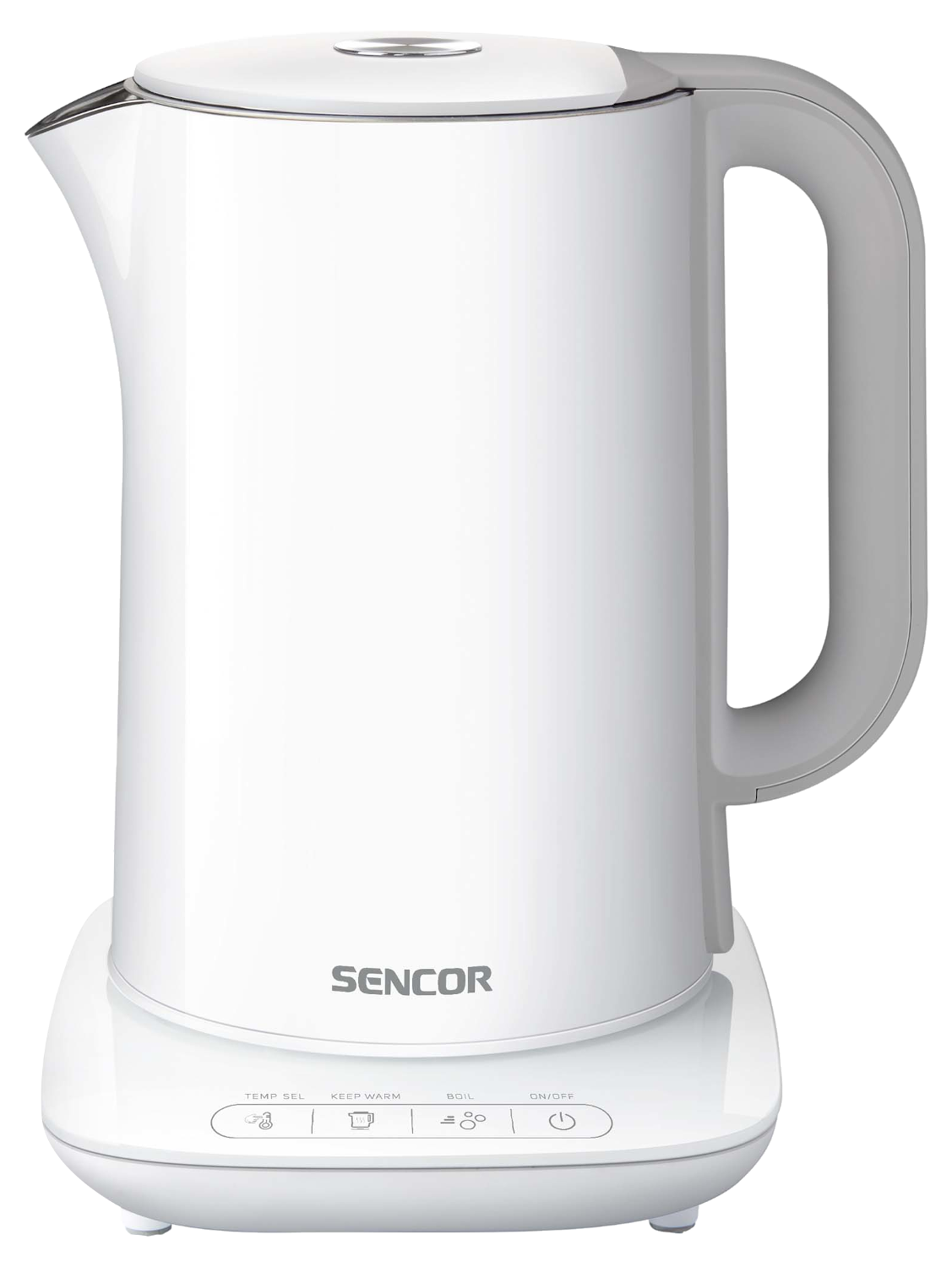 SENCOR SWK 1591WH Duplafalú vízforraló hőfokszabályzóval, fehér, 1.5l