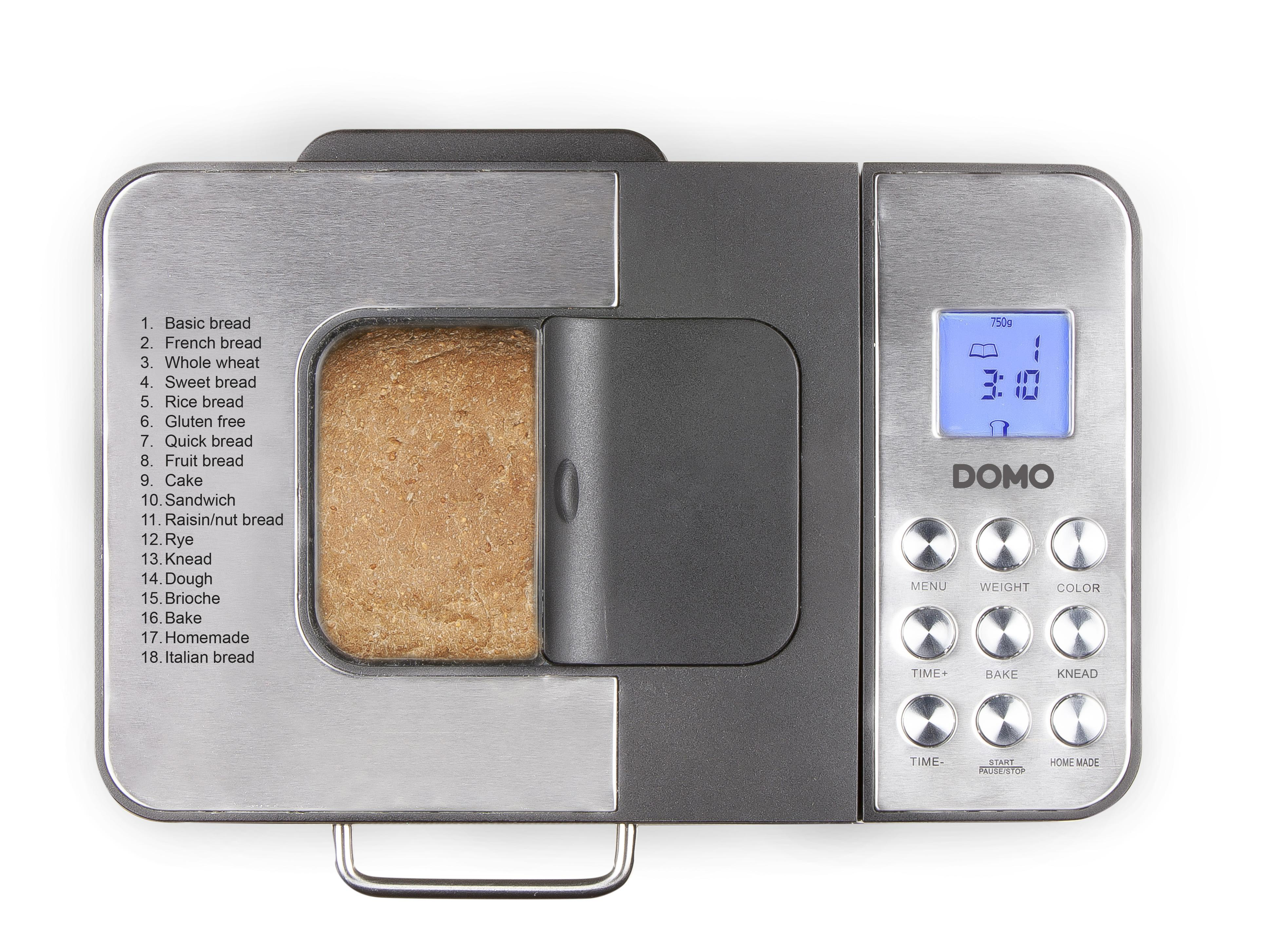 DOMO B3971 (Brotbackautomat, Silber)